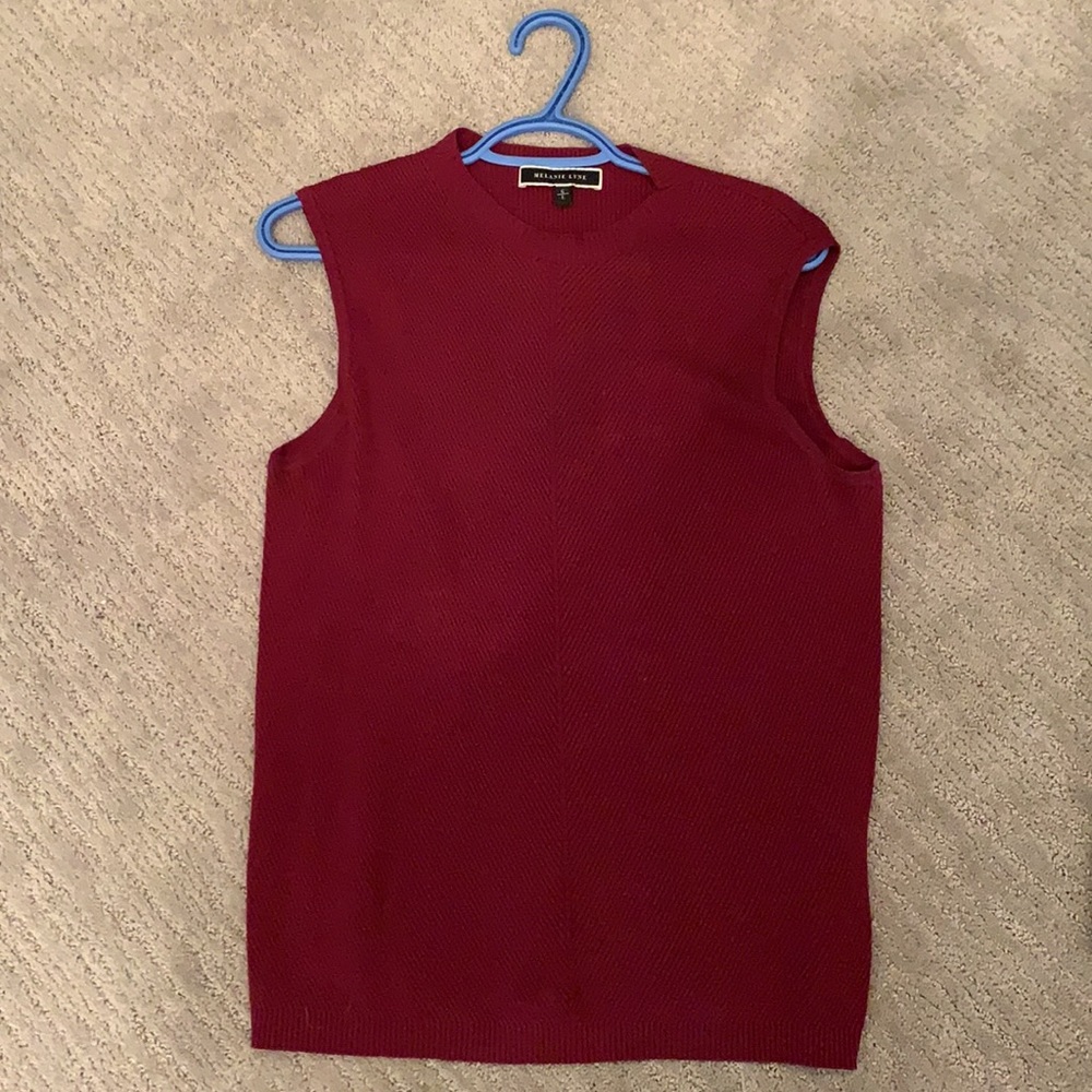 knitted sleeveless top